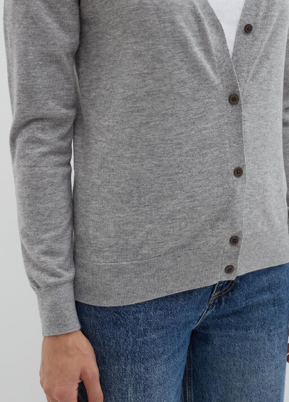 Stefanel Cardigan in lana e seta con scollo a V Online Outlet