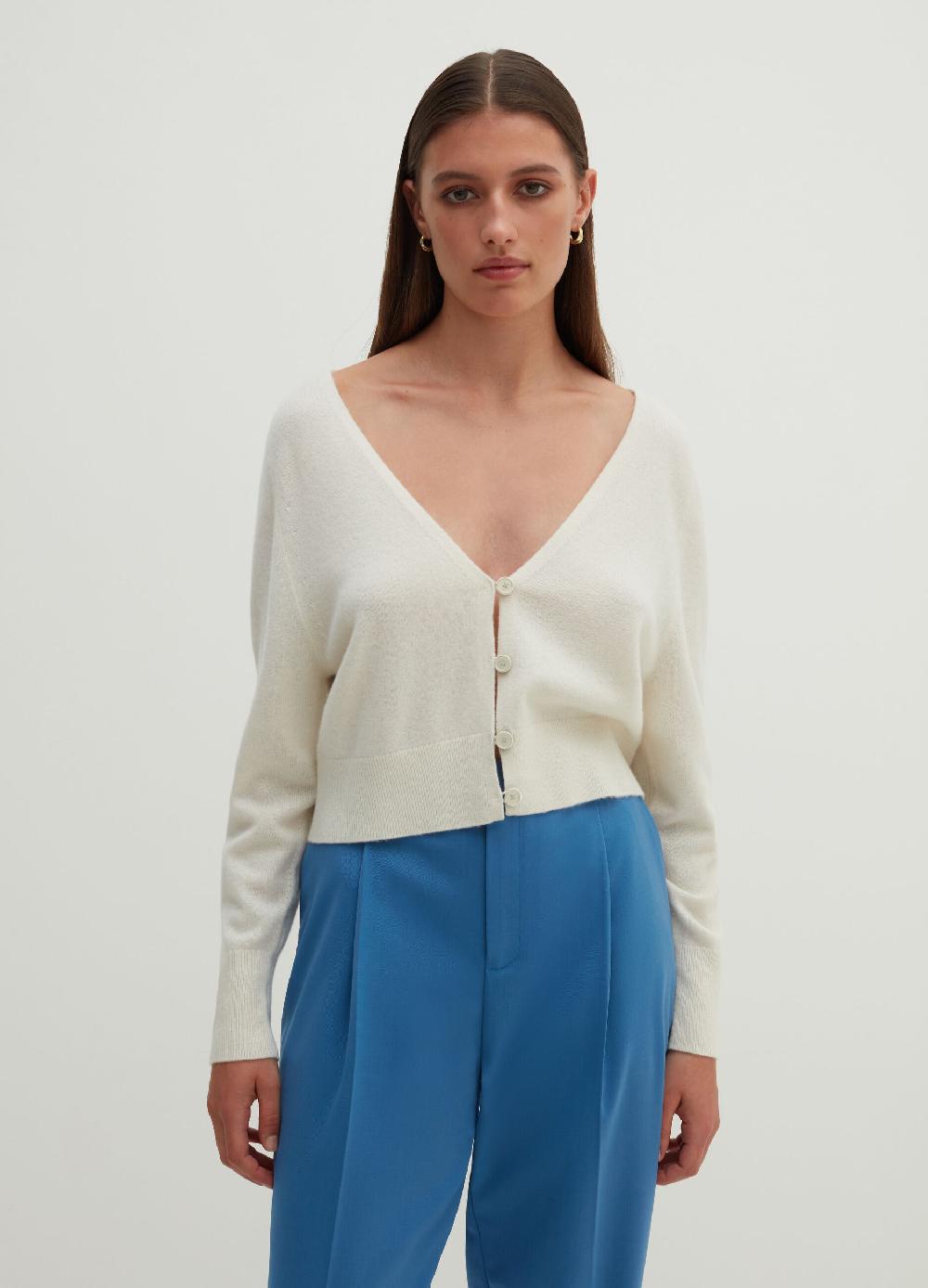 Stefanel Cardigan in cashmere con scollo a V Offerte esclusive