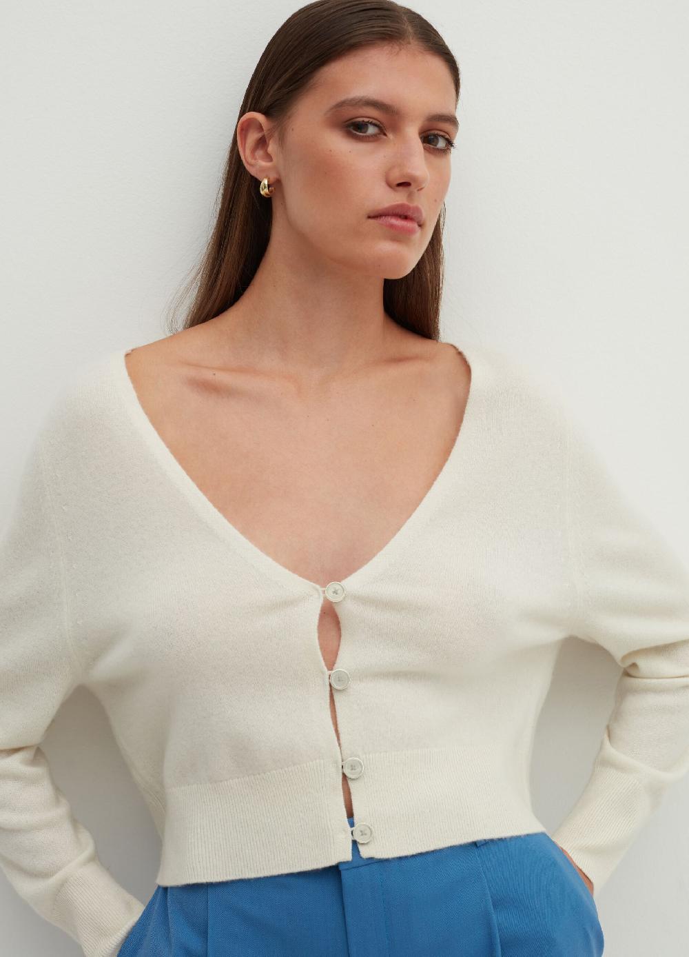 Stefanel Cardigan in cashmere con scollo a V Offerte esclusive