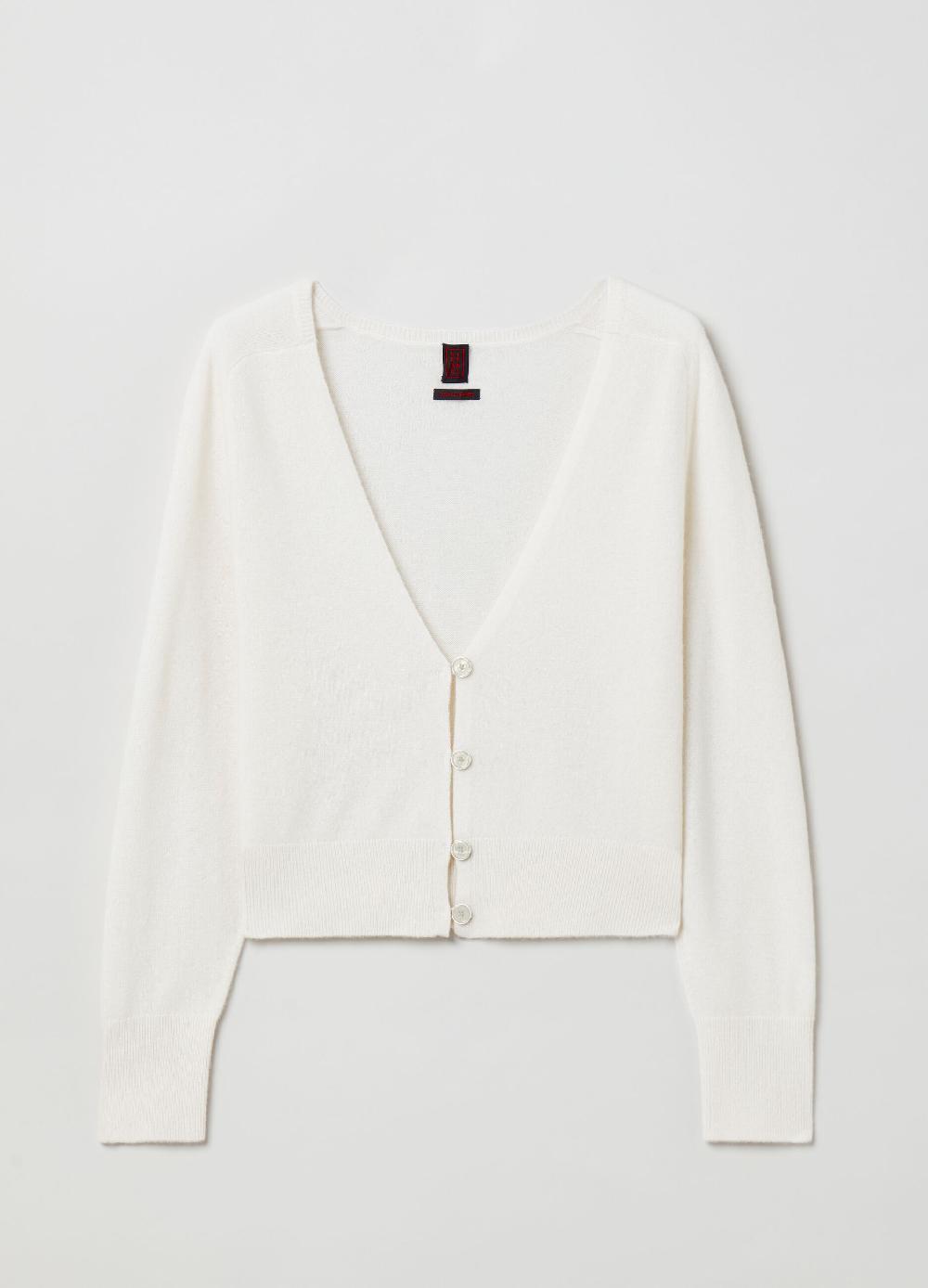 Stefanel Cardigan in cashmere con scollo a V Offerte esclusive