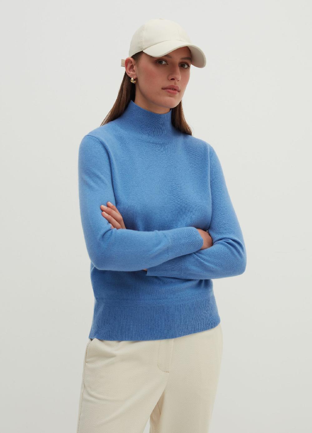 Stefanel Pullover in cashmere a collo alto Lightning offer