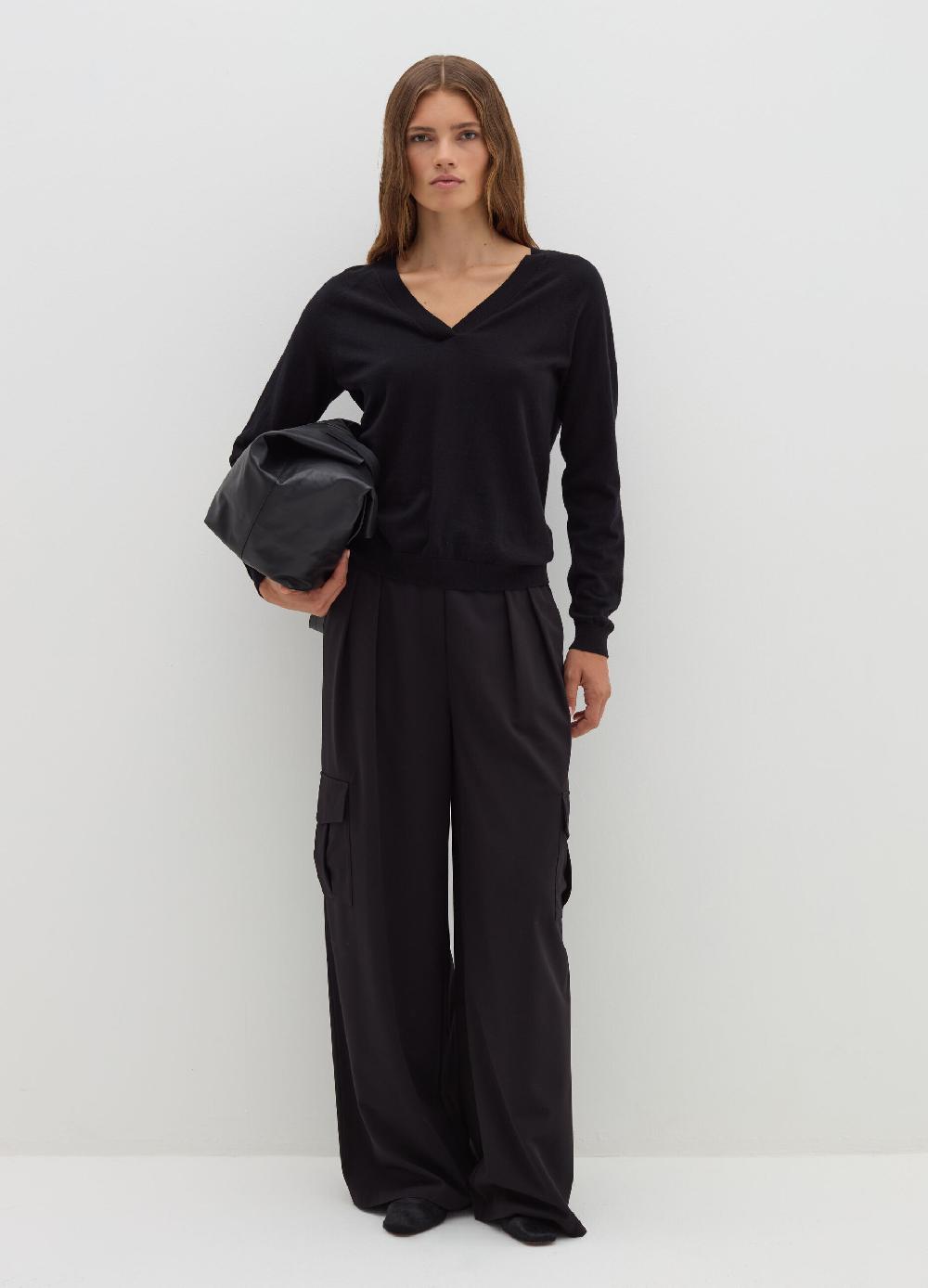 Stefanel Pantalone cargo in poly viscosa stretch Liquidazione