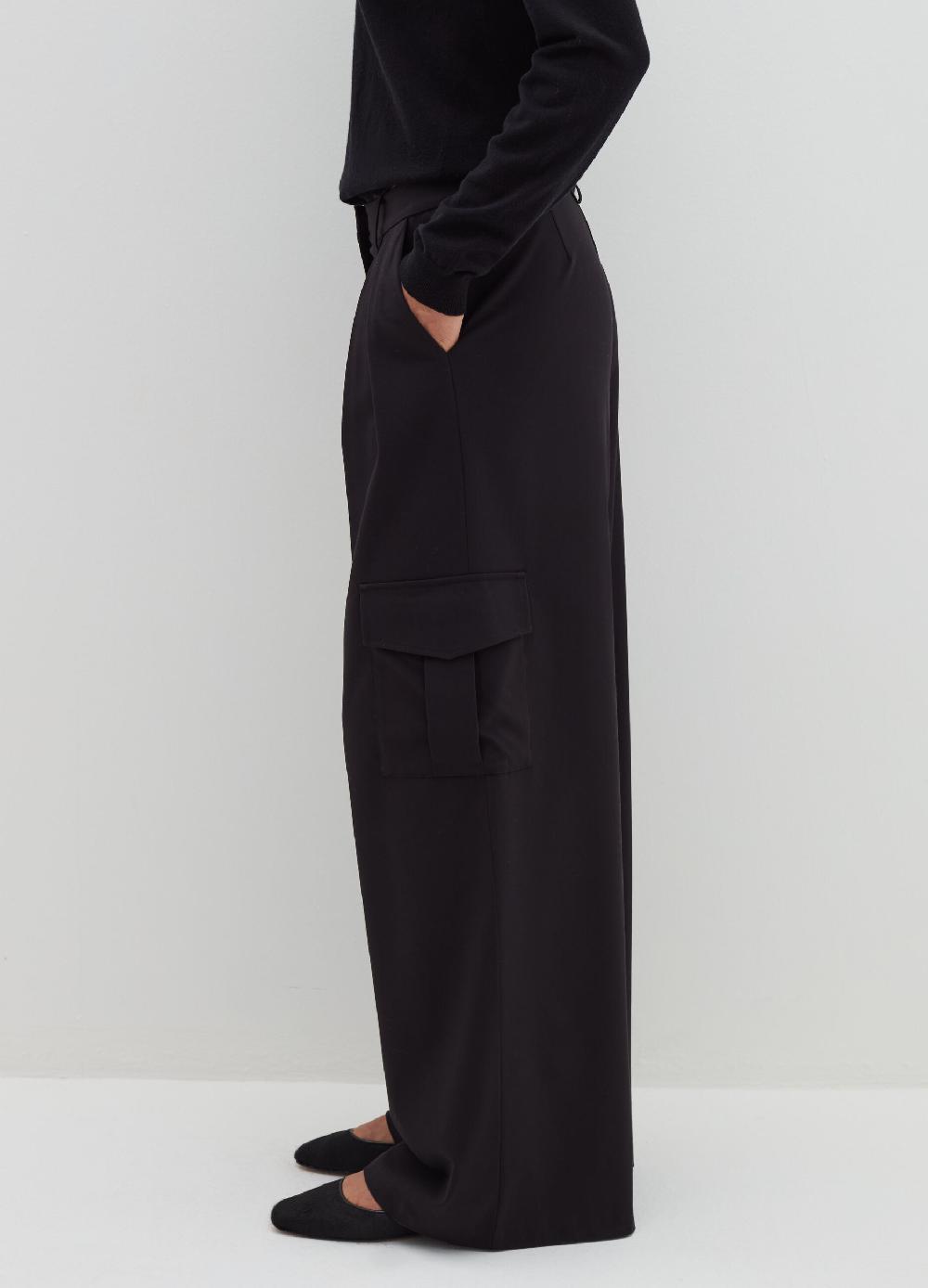 Stefanel Pantalone cargo in poly viscosa stretch Liquidazione
