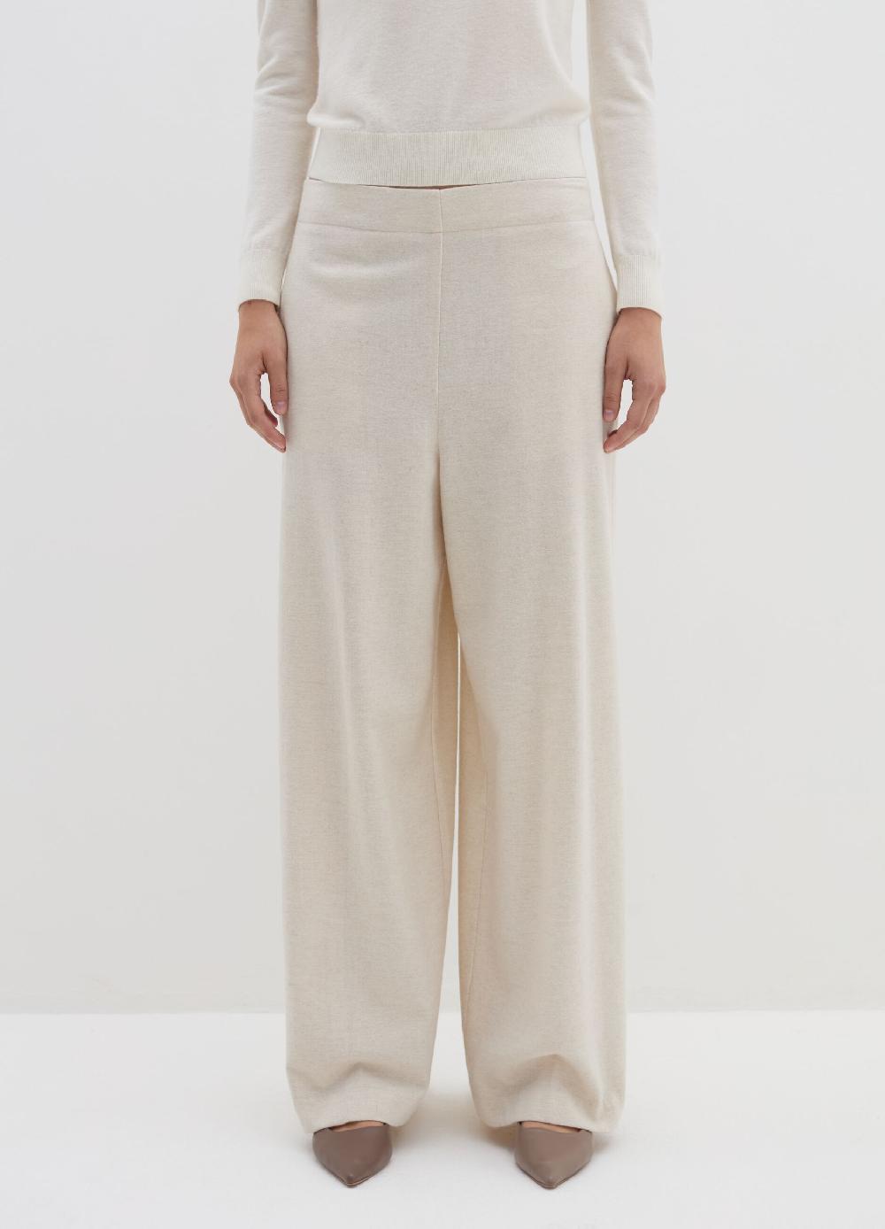 Stefanel Pantalone a gamba larga in misto lana Offerte giornaliere
