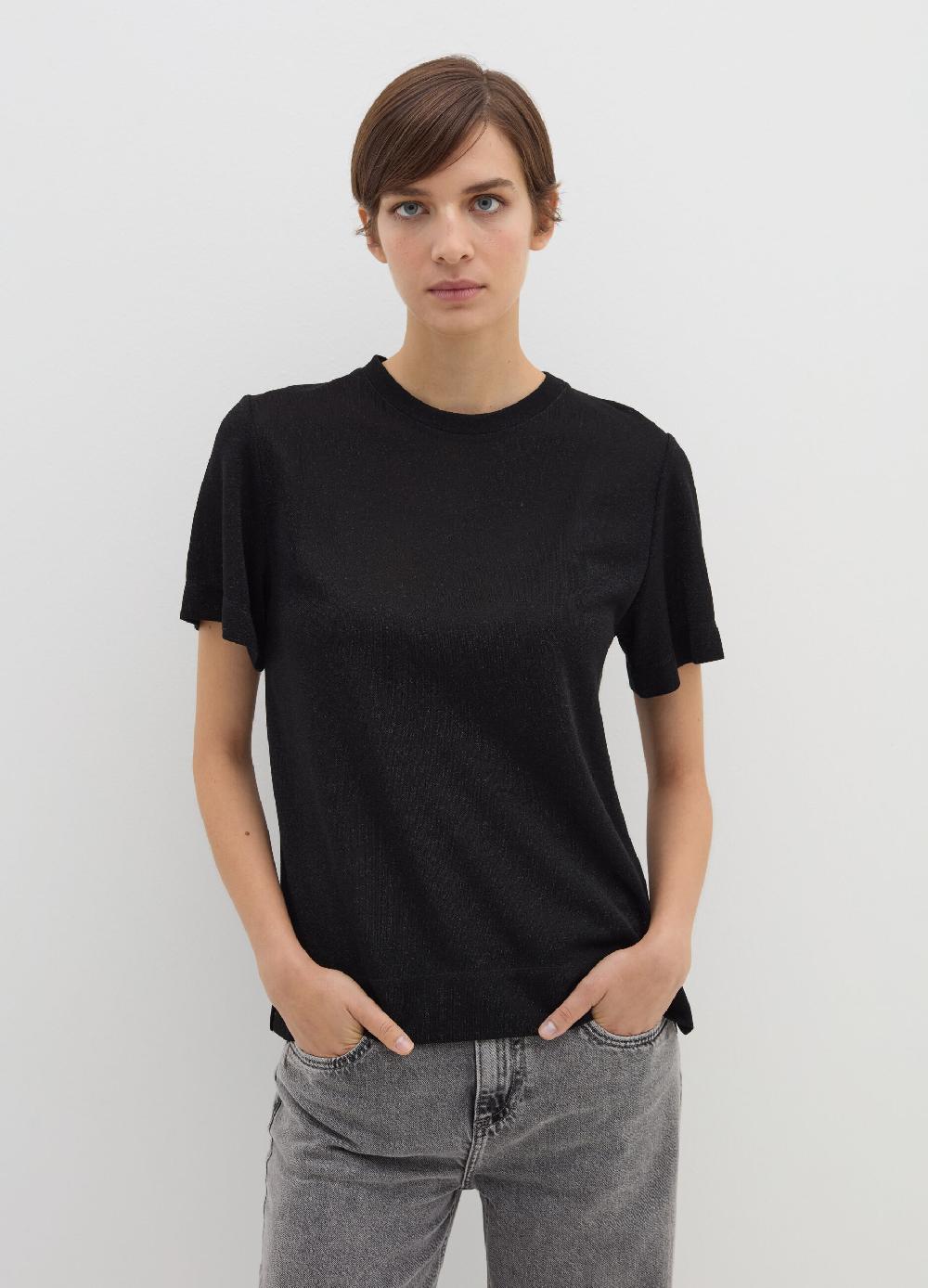 Stefanel T-shirt in lurex con spacchetti Offerte speciali