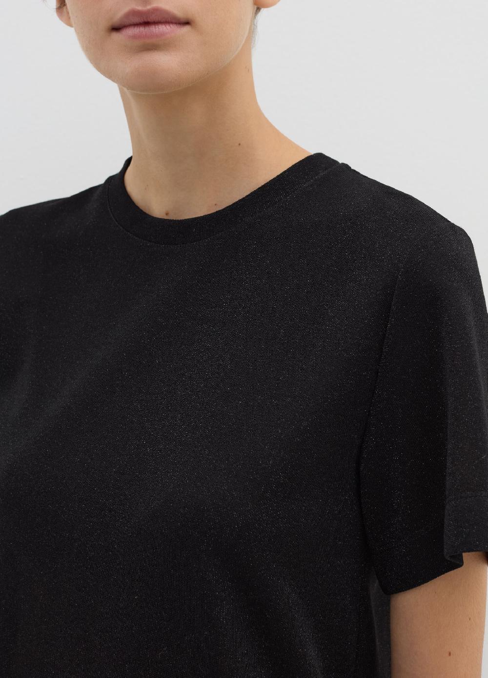 Stefanel T-shirt in lurex con spacchetti Offerte speciali