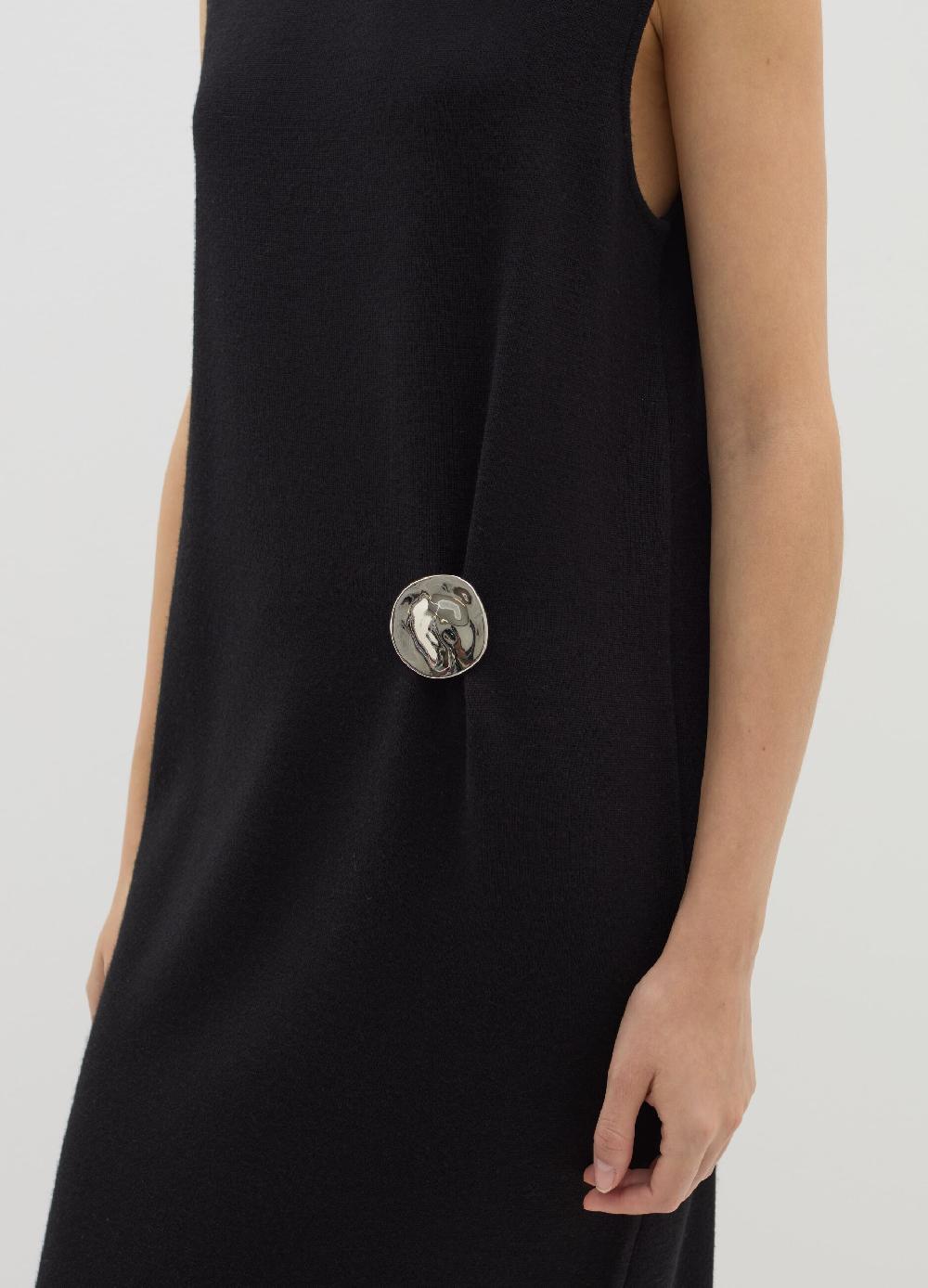 Stefanel Vestito lungo a tubo con bottone Offerta settimanale