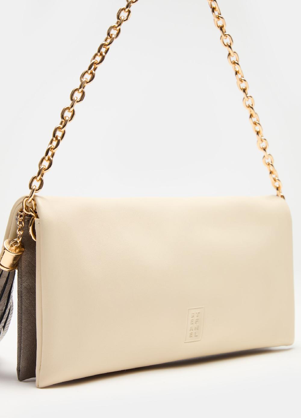 Stefanel Pochette rettangolare bicolore Sostegno trimestrale