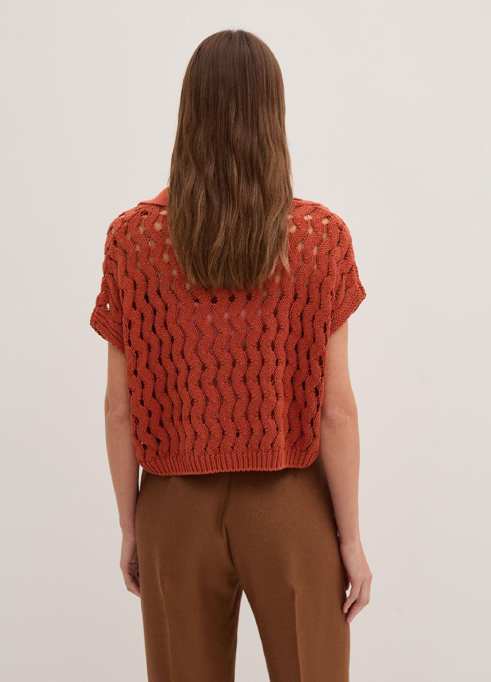 Stefanel Maglia in cordonetto con scollo a polo 50% di sconto con spedizione gratuita