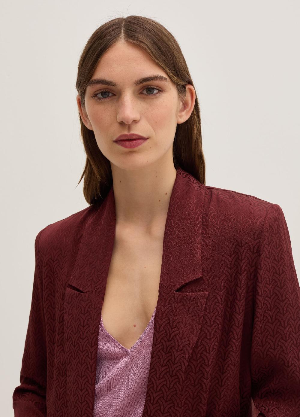 Stefanel Blazer aperto in viscosa jacquard In vendita
