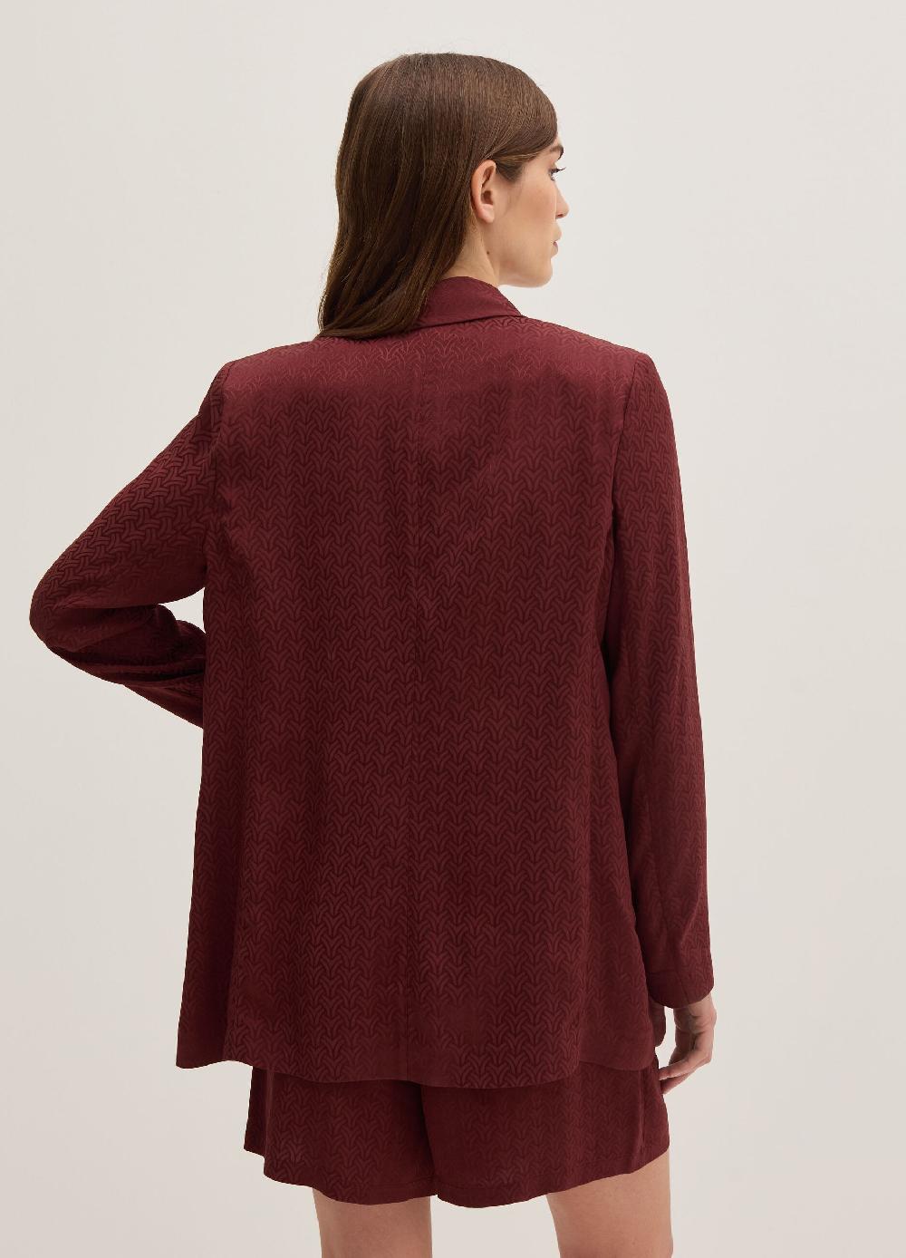 Stefanel Blazer aperto in viscosa jacquard In vendita