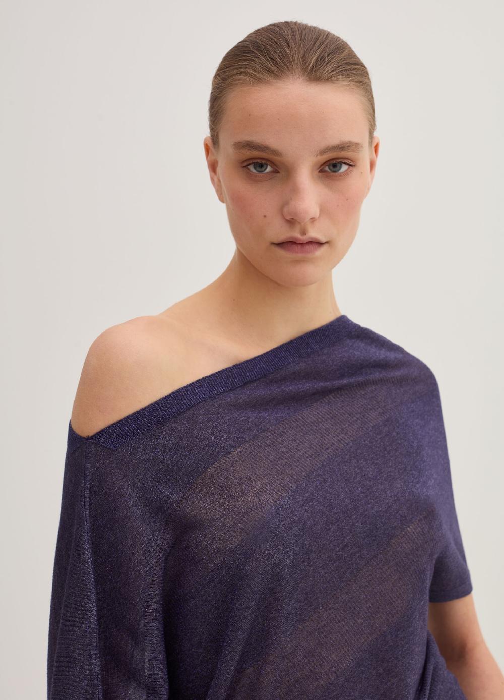 Stefanel Maglia a costine in lurex 50% di sconto per tempo limitato