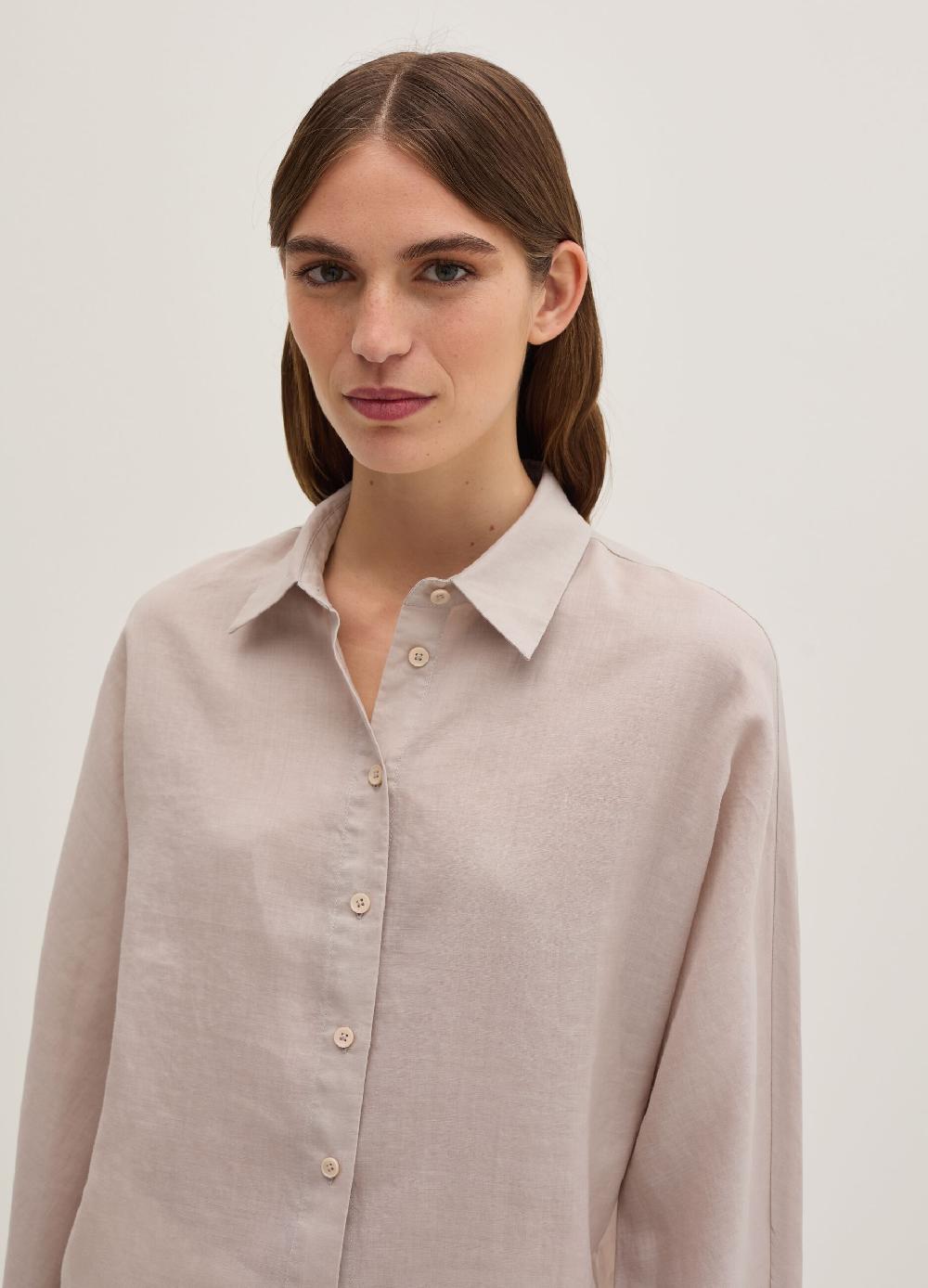 Stefanel Camicia in ramie tinta unita In Linea
