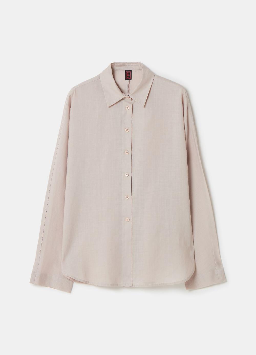 Stefanel Camicia in ramie tinta unita In Linea