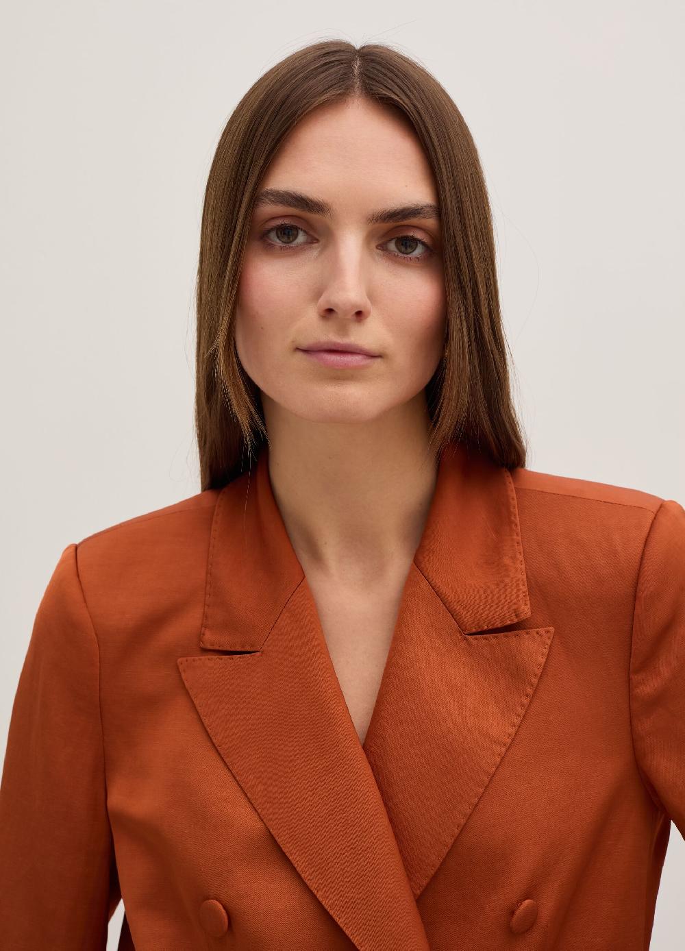 Stefanel Blazer doppiopetto in satin Nuovo