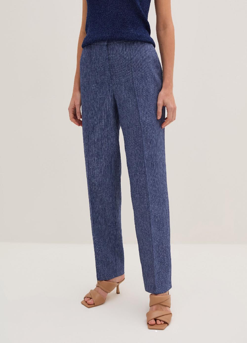 Stefanel Pantalone carrot fit con trama natte Qualità