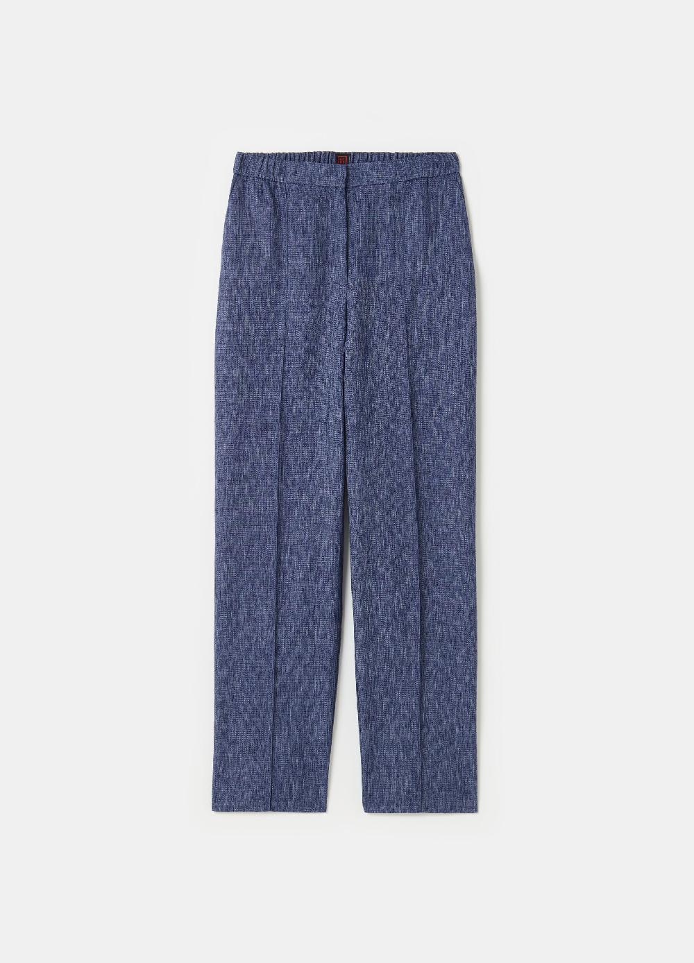 Stefanel Pantalone carrot fit con trama natte Qualità