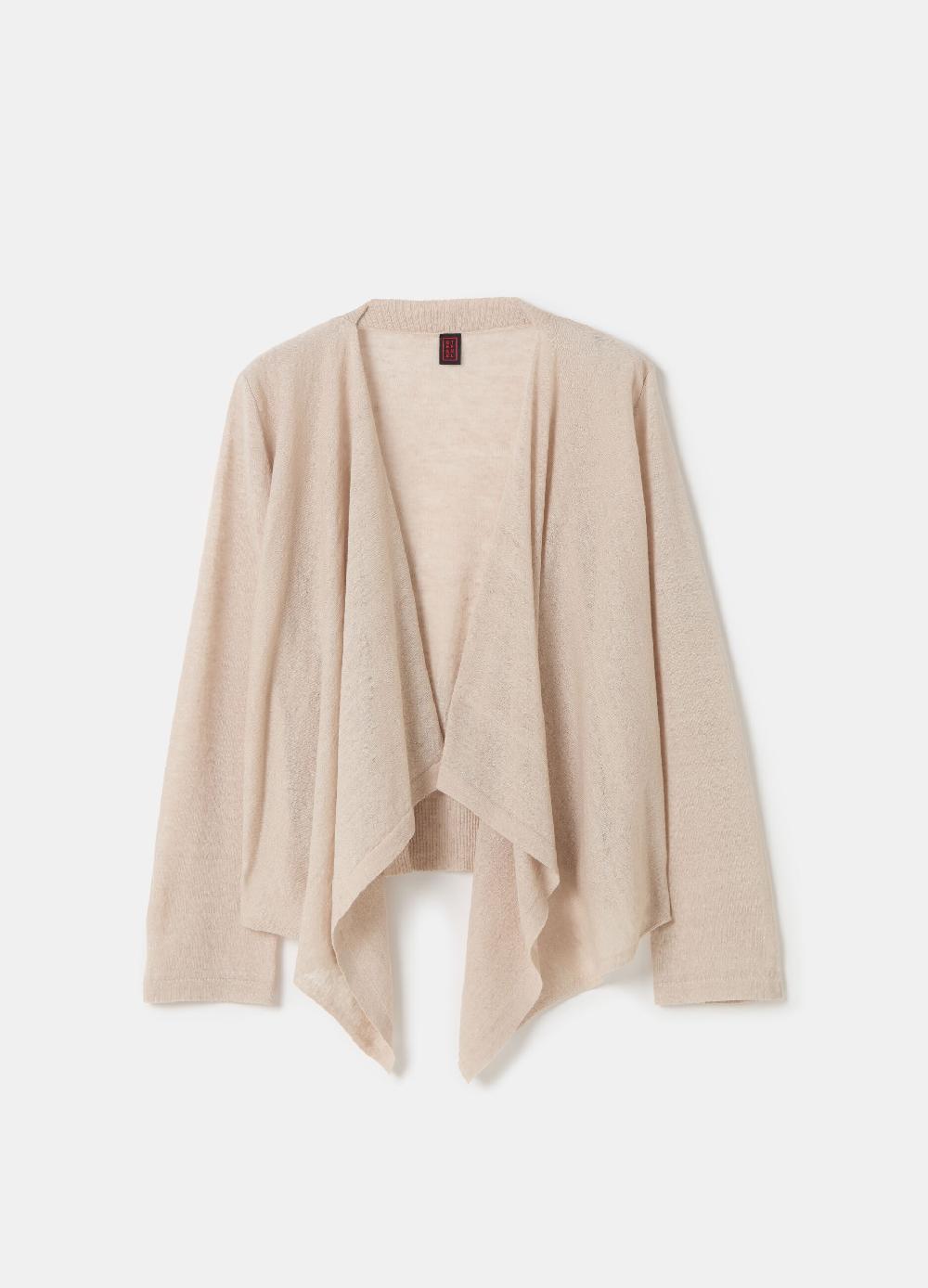 Stefanel Cardigan aperto in misto lino Soddisfazione Garantita