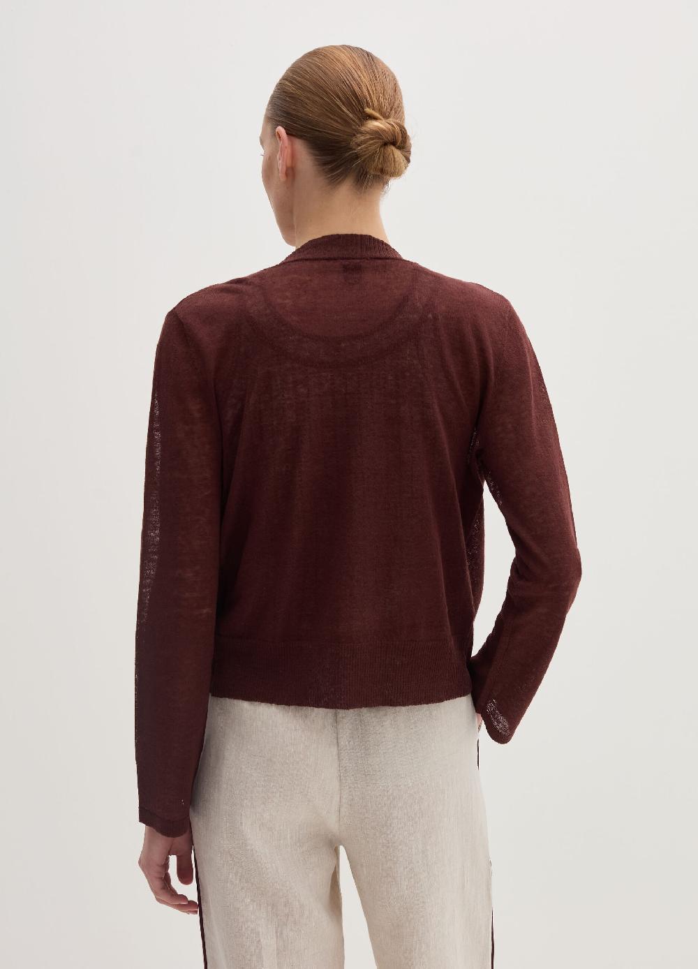 Stefanel Cardigan aperto in misto lino Negozi Online