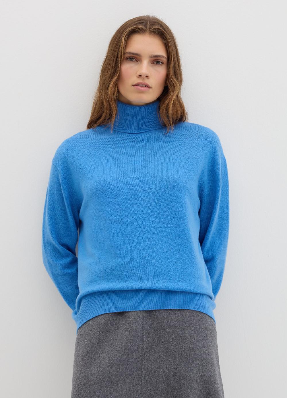 Stefanel Pullover in lana cardata a collo alto Consegna Veloce