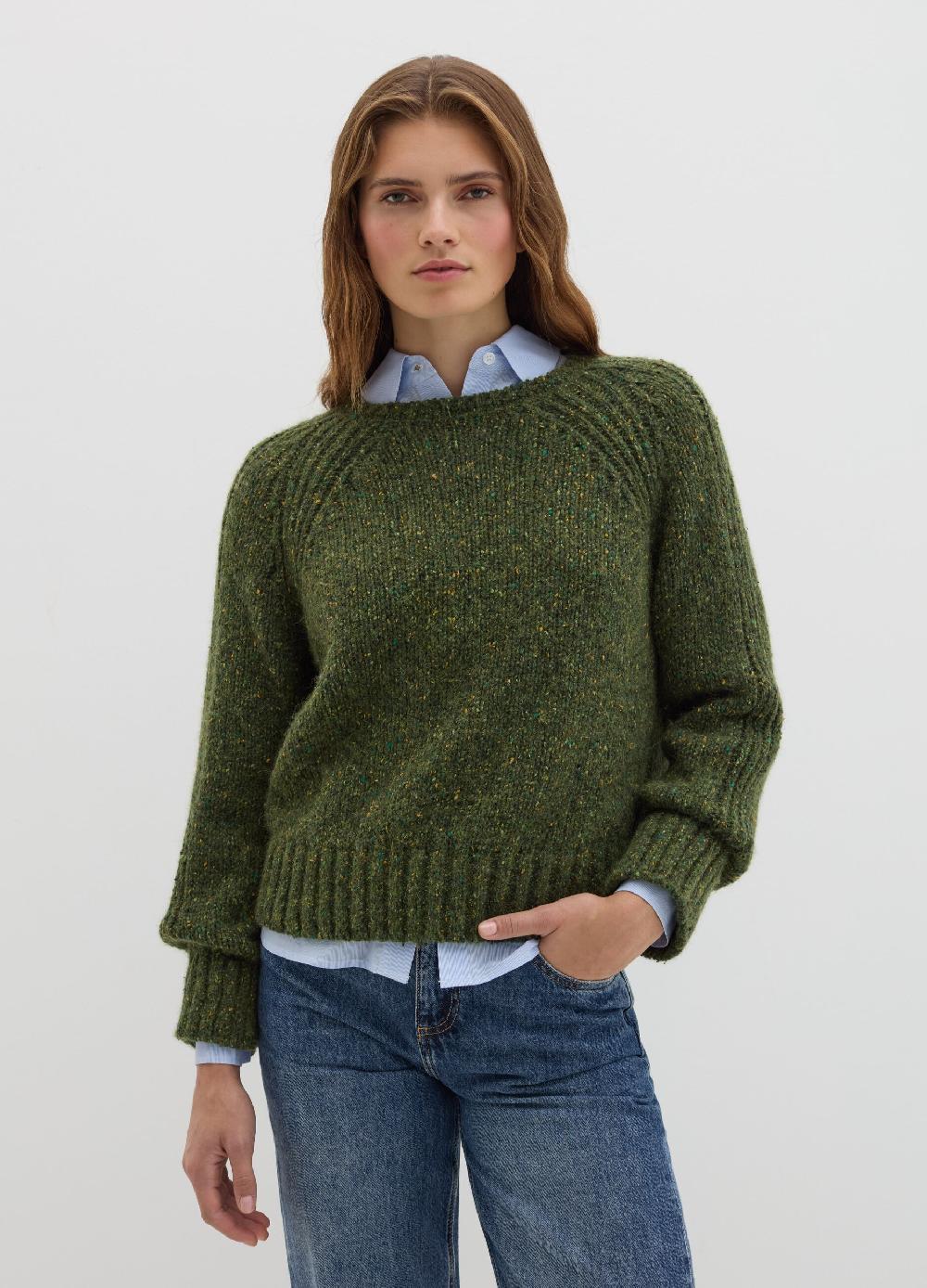 Stefanel Pullover in filato bottonato di misto seta Convenienza