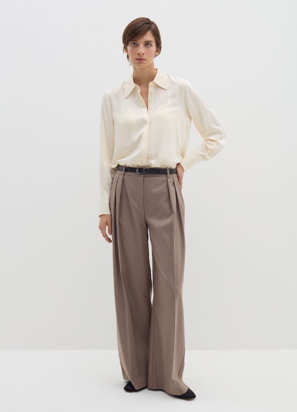 Stefanel Pantalone loose fit con pinces Outlet