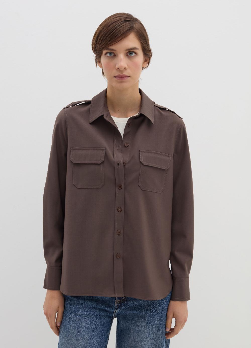 Stefanel Camicia utility con tasche Vendita Calda