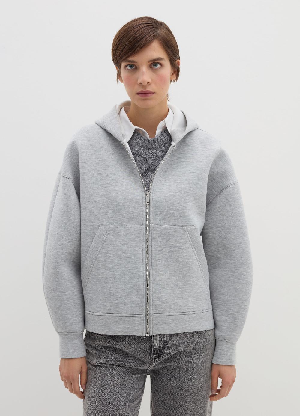 Stefanel Felpa over con cappuccio e zip Vendite Flash