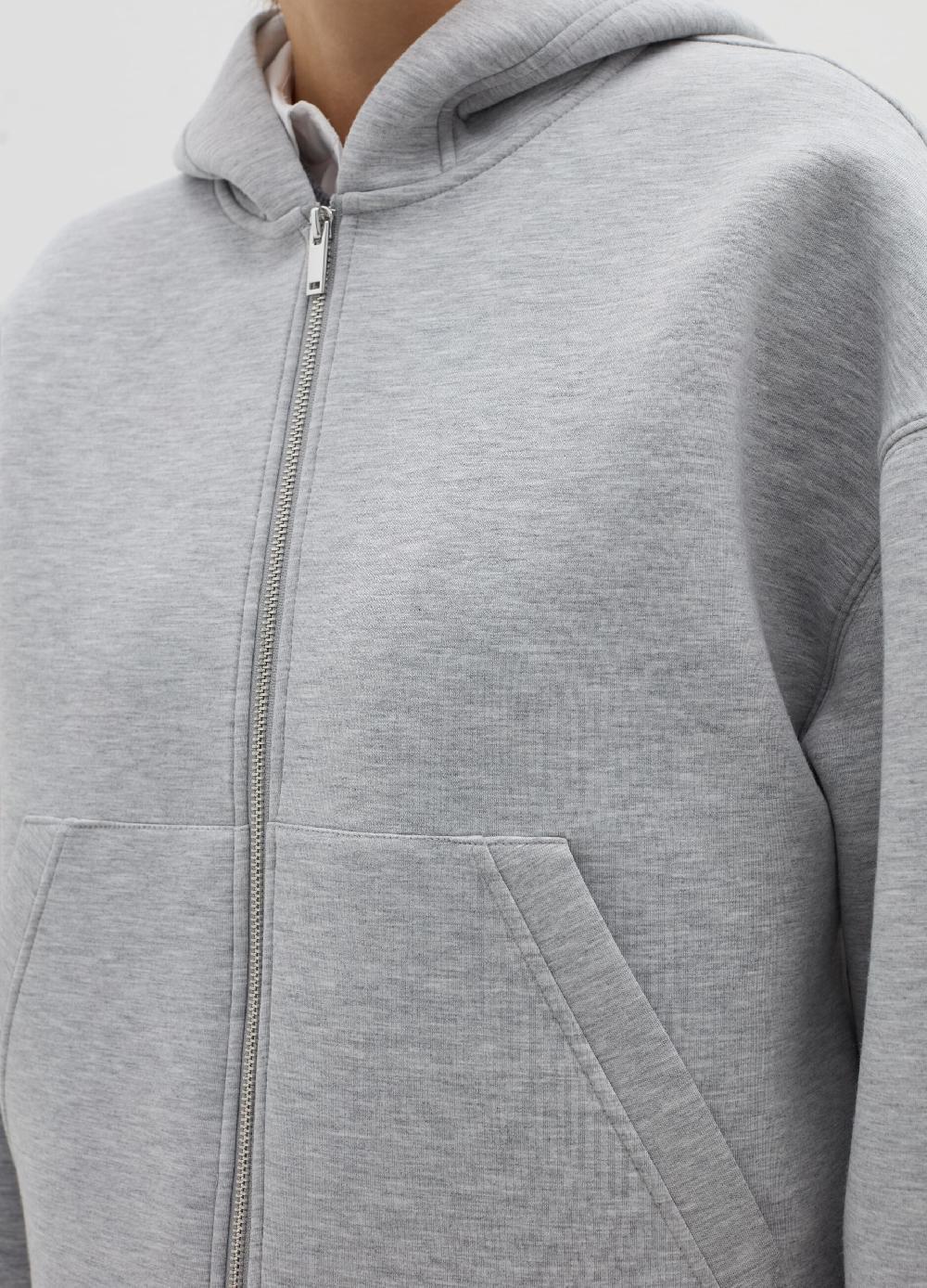 Stefanel Felpa over con cappuccio e zip Vendite Flash