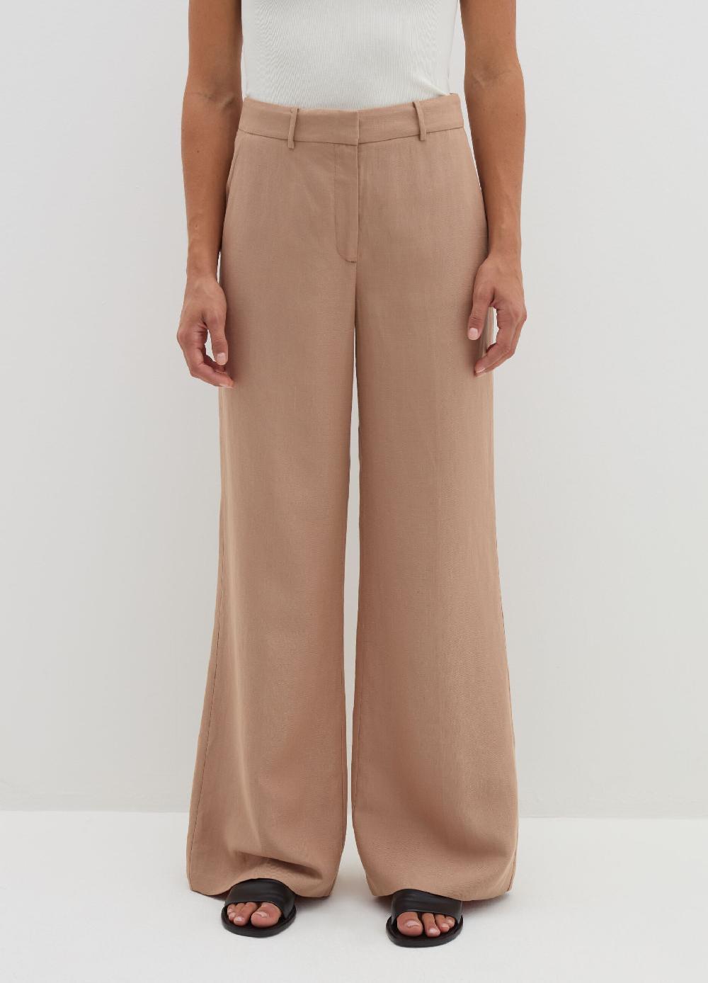 Stefanel Pantalone palazzo a gamba larga Moda