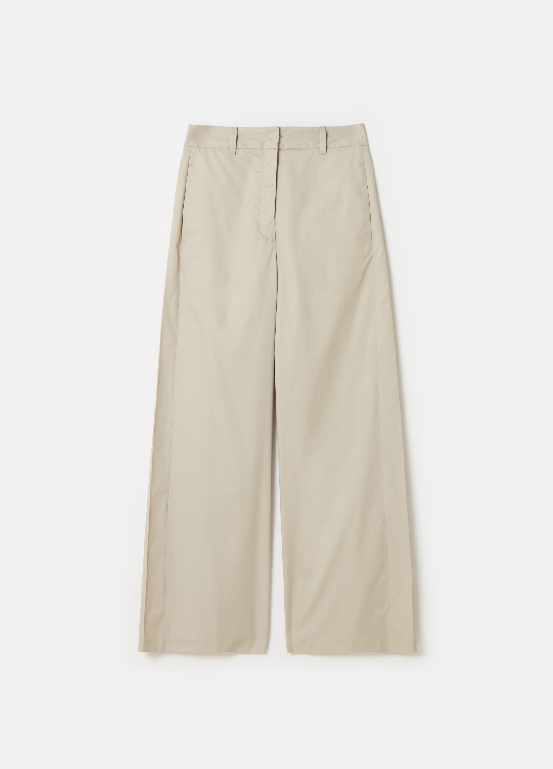 Stefanel Pantalone straight fit in satin Fornitura limitata
