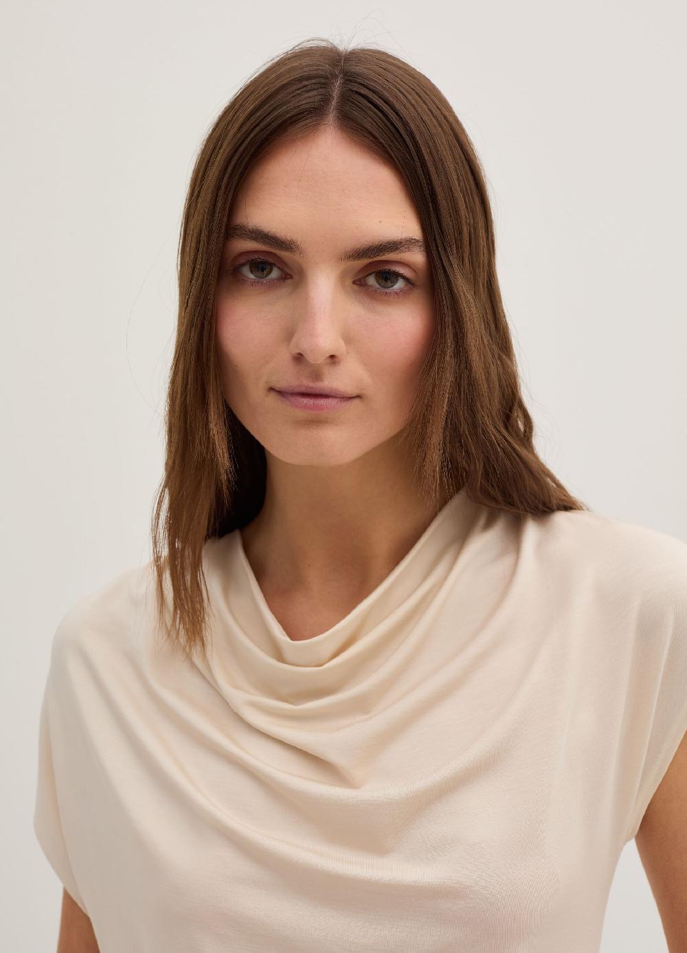 Stefanel Top smanicato scollo con drappeggio Cyber Monday