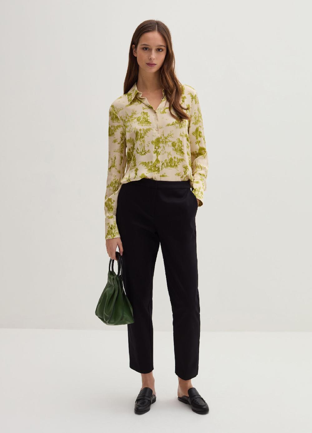 Stefanel Pantalone chino cropped in twill Offerta natalizia