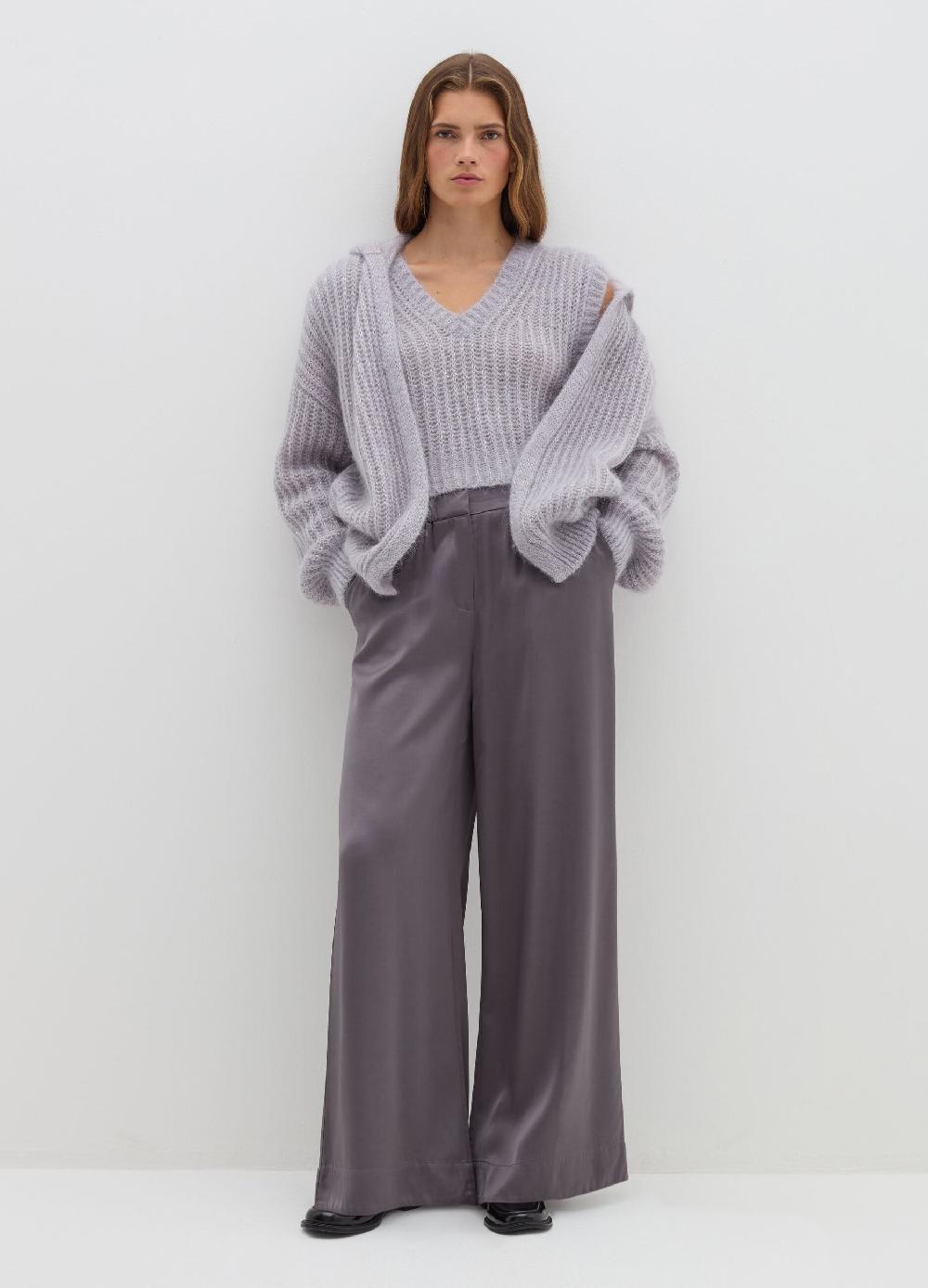 Stefanel Pantalone fluido pigiama in viscosa satin Offerta per la Festa della Mamma