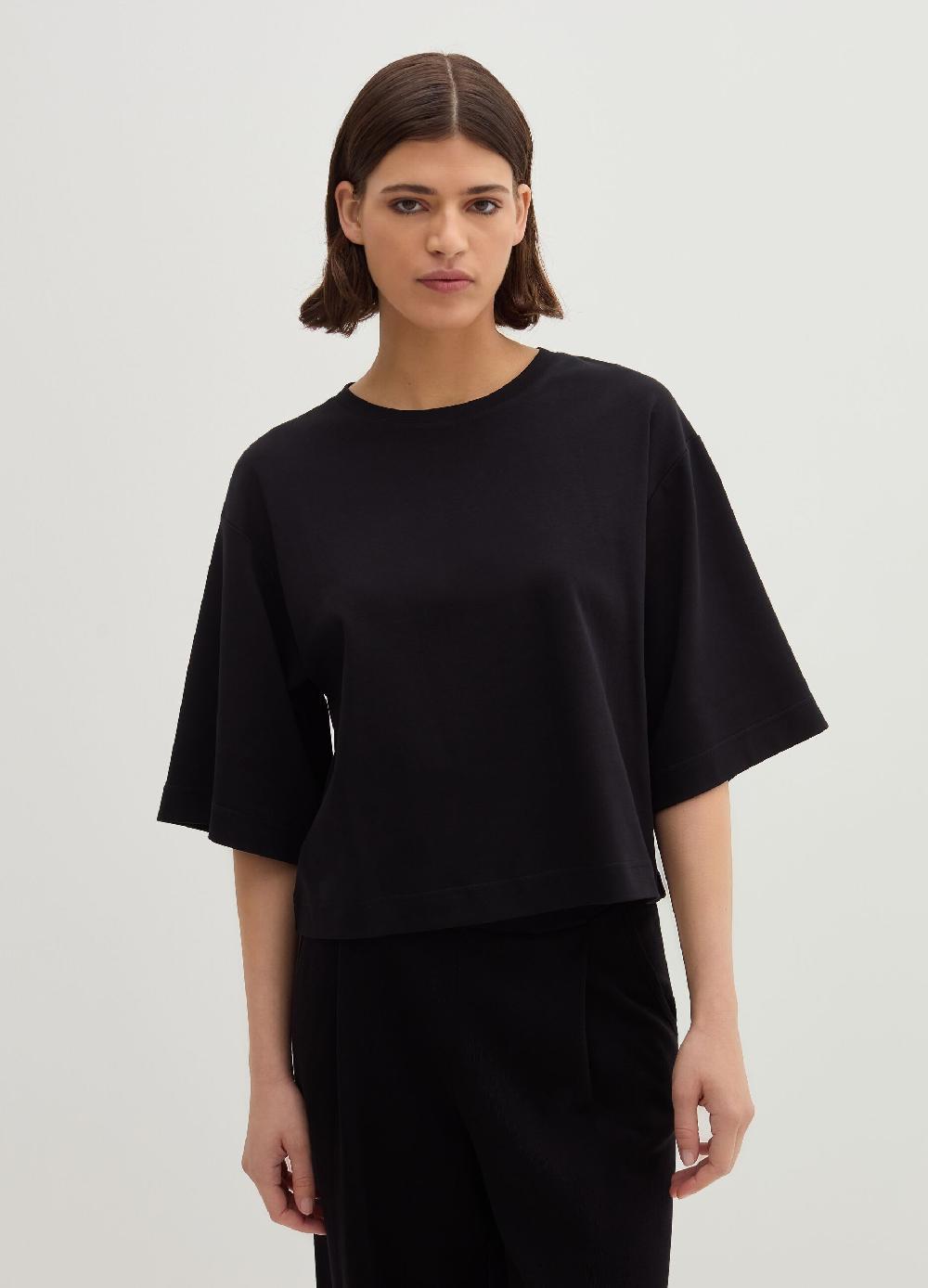 Stefanel T-shirt boxy fit in cotone Vendita calda