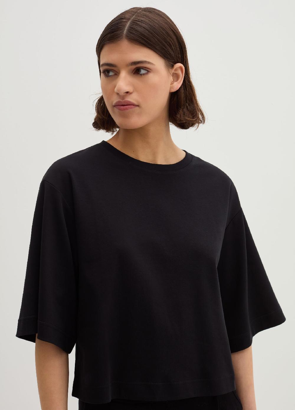 Stefanel T-shirt boxy fit in cotone Vendita calda