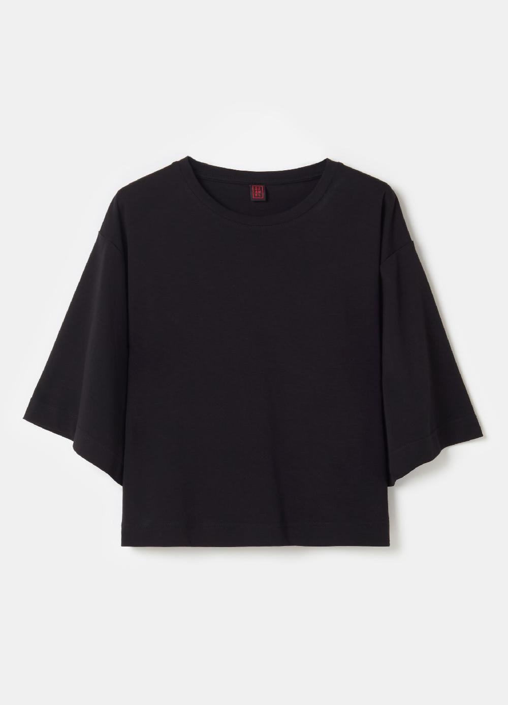 Stefanel T-shirt boxy fit in cotone Vendita calda