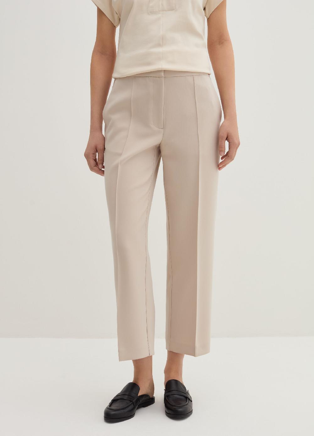 Stefanel Pantalone a sigaretta crop in crêpe doppia Offerta temporanea