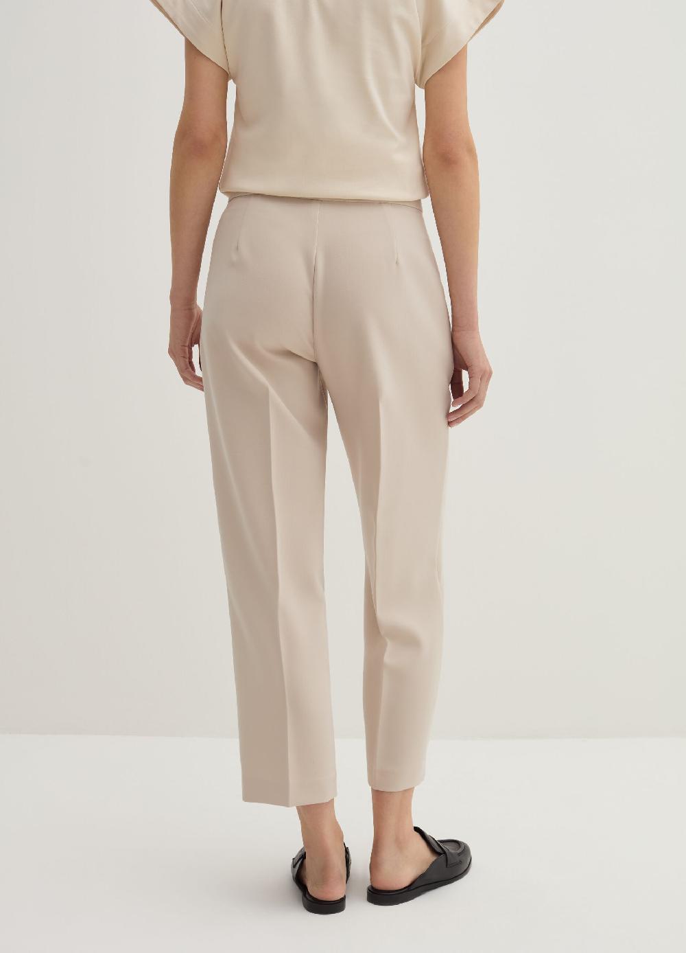 Stefanel Pantalone a sigaretta crop in crêpe doppia Offerta temporanea