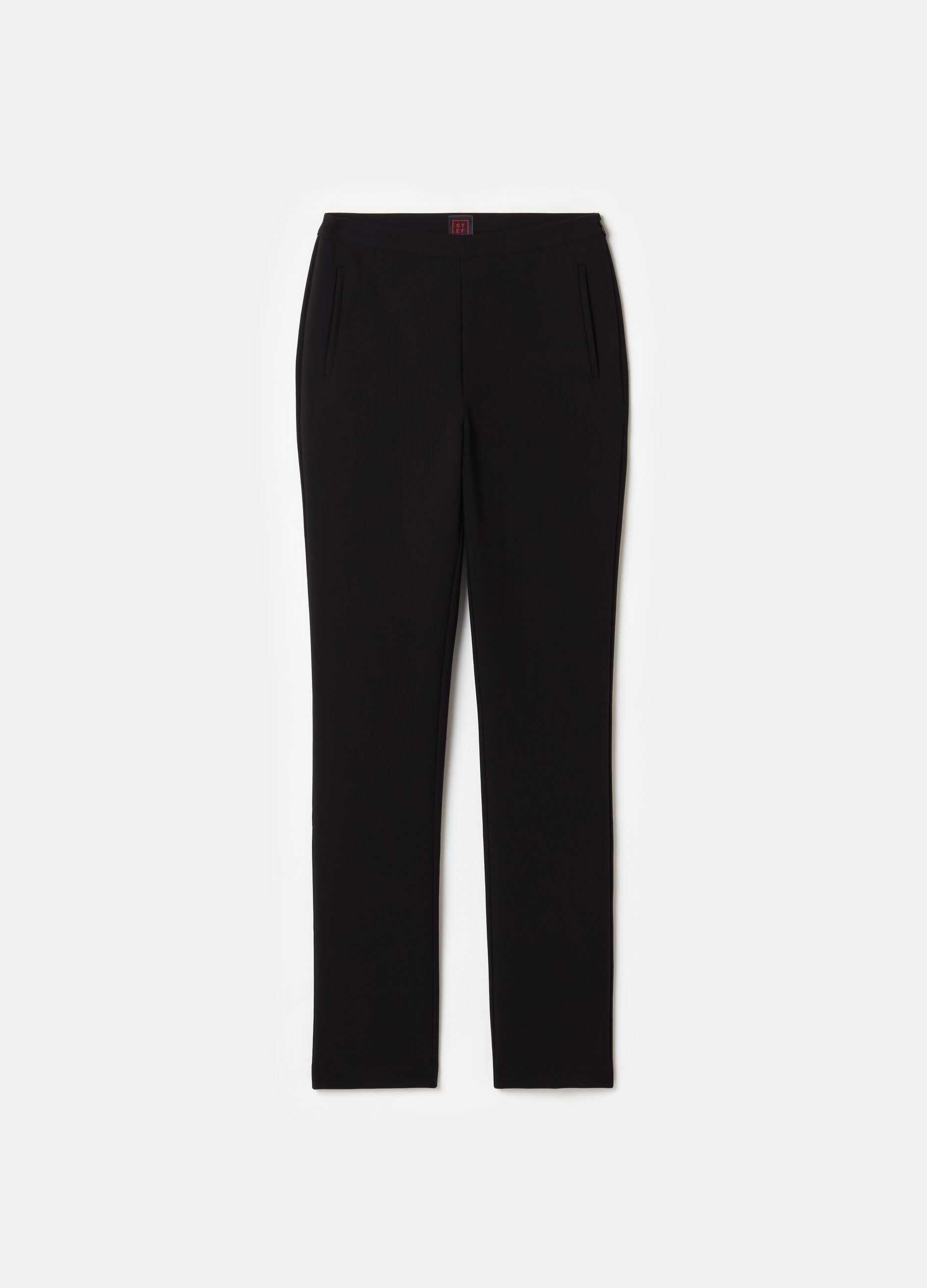 Stefanel Pantalone skinny fit in crêpe doppia Lightning offer
