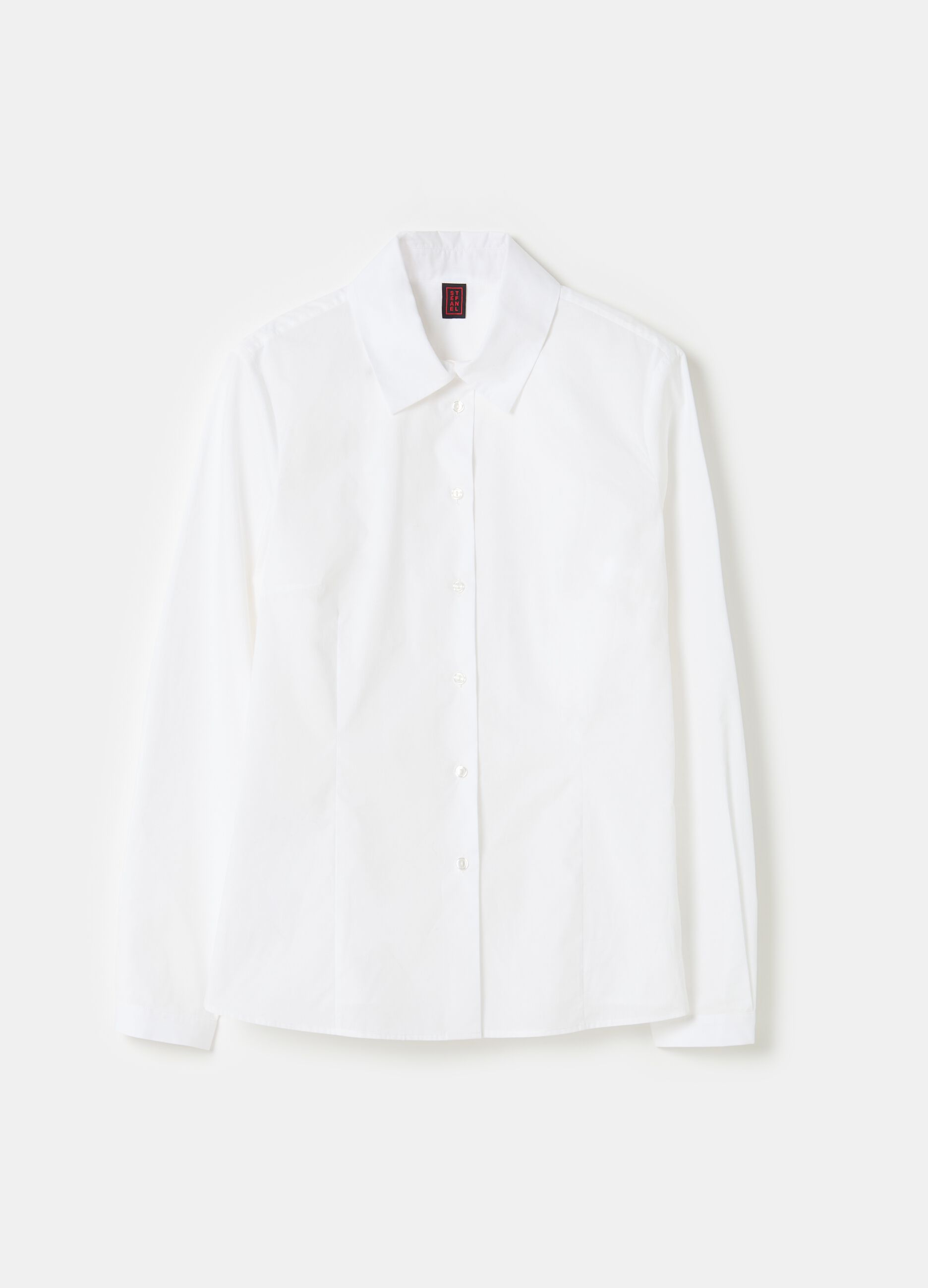 Stefanel Camicia slim fit in popeline Liquidazione
