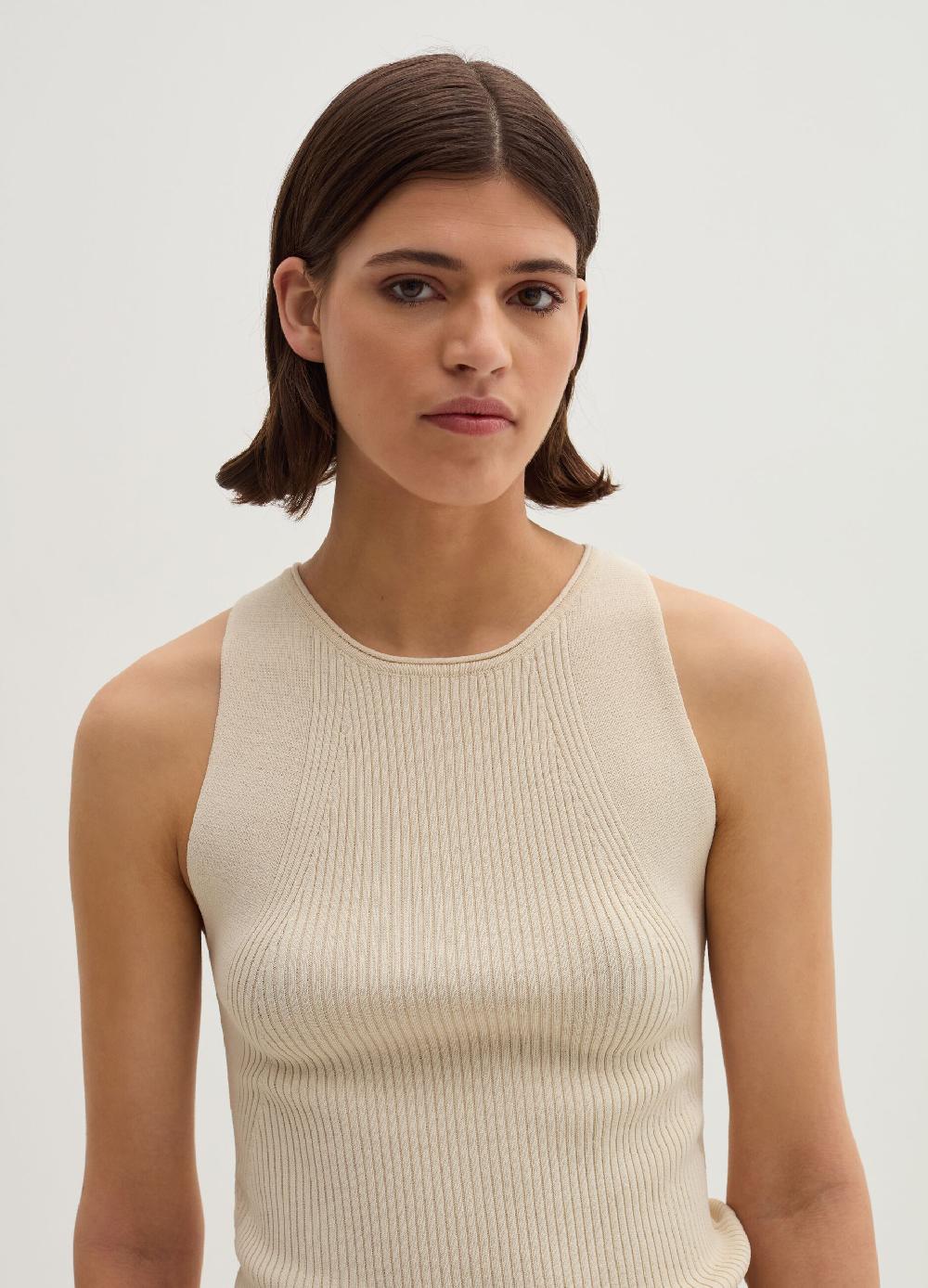 Stefanel Tank top in crêpe a coste piatte Comprane uno, ottenene uno gratis