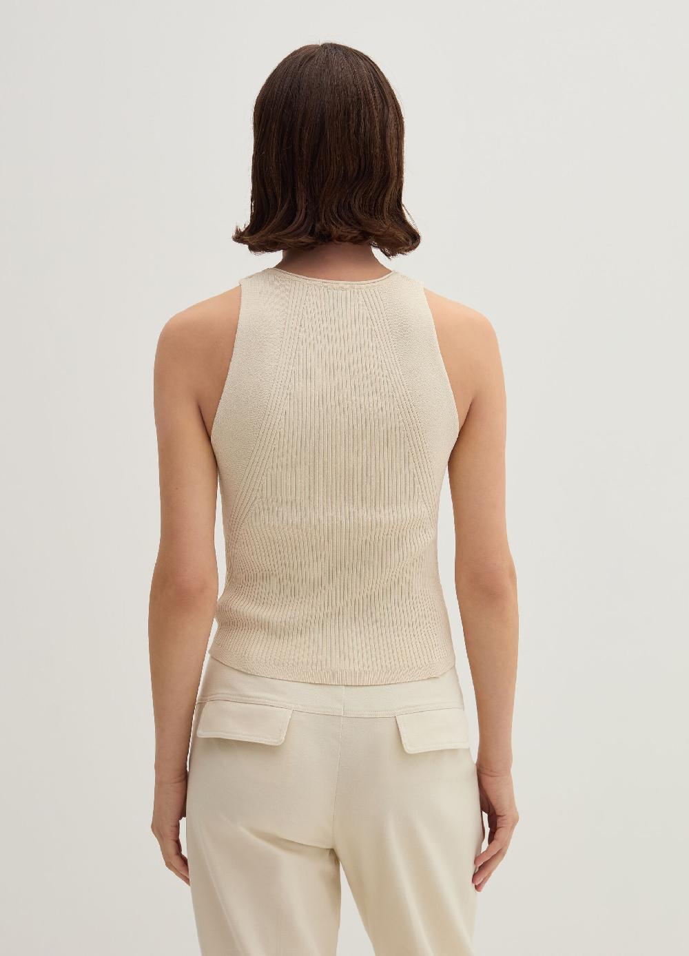 Stefanel Tank top in crêpe a coste piatte Comprane uno, ottenene uno gratis