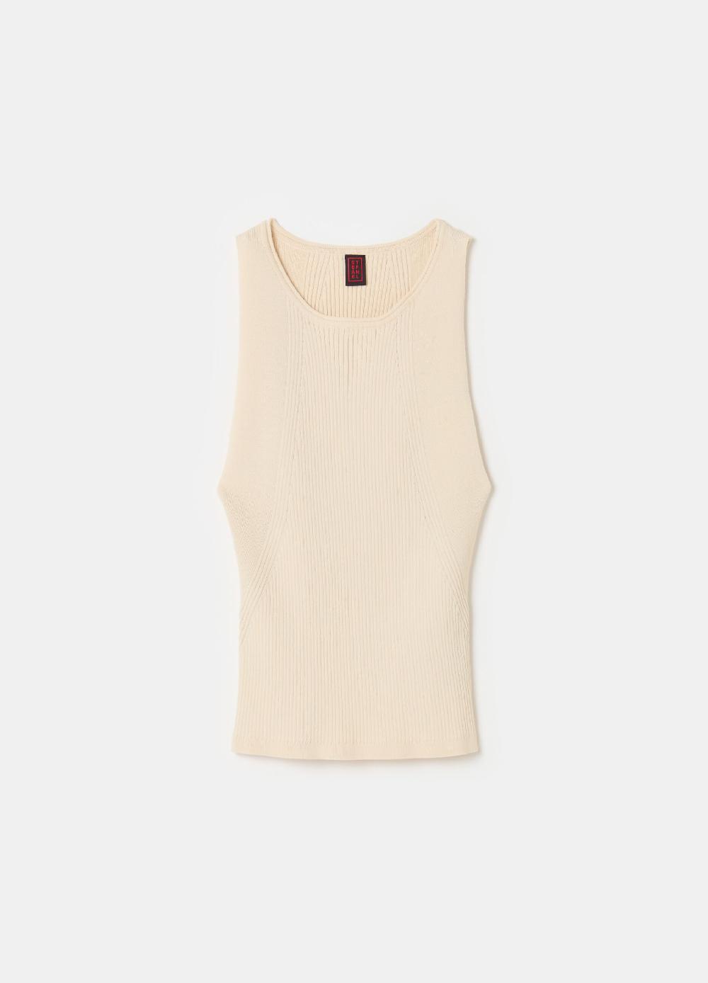 Stefanel Tank top in crêpe a coste piatte Comprane uno, ottenene uno gratis