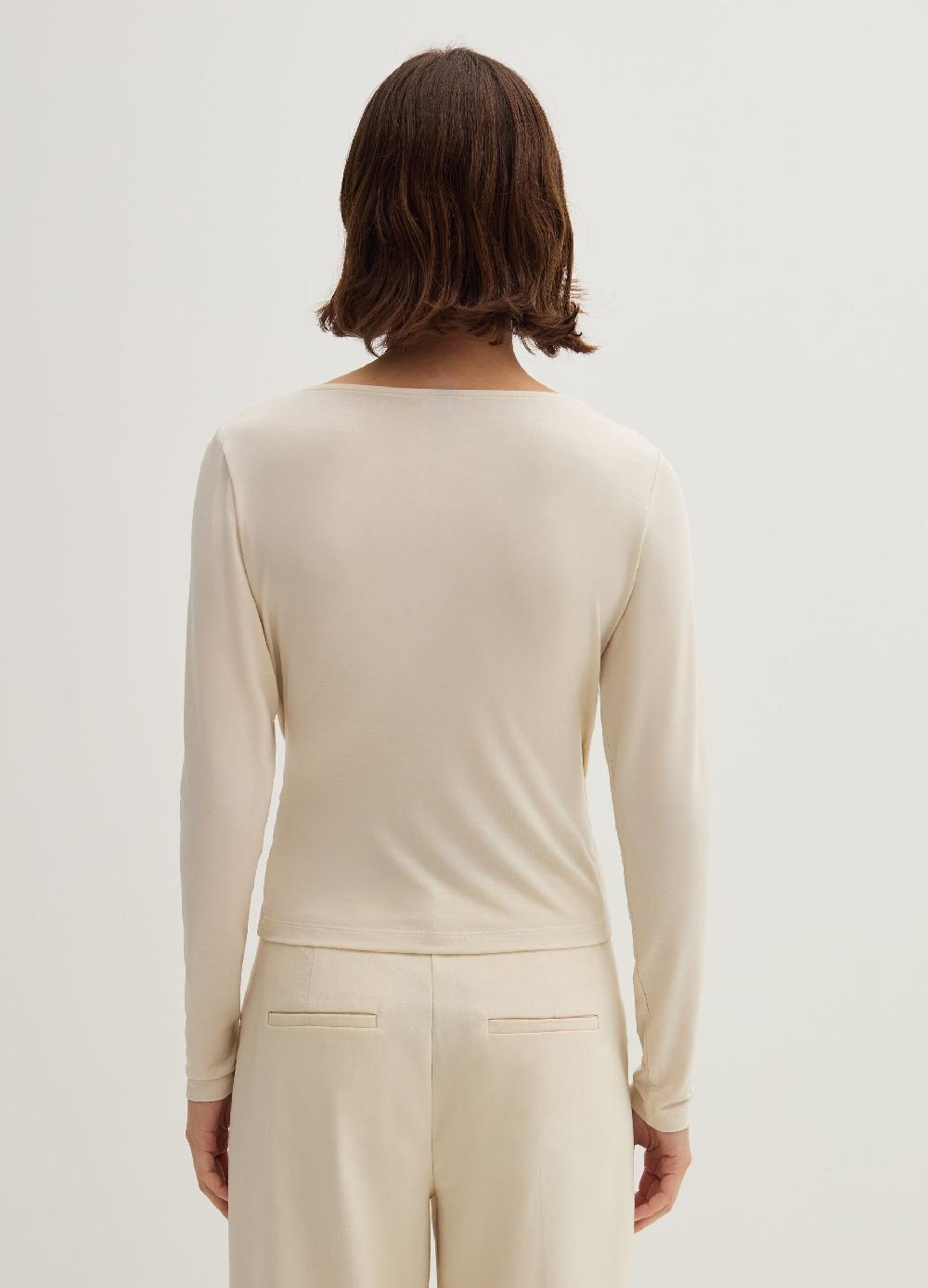 Stefanel T-shirt scollo a V con incrocio Offerte speciali