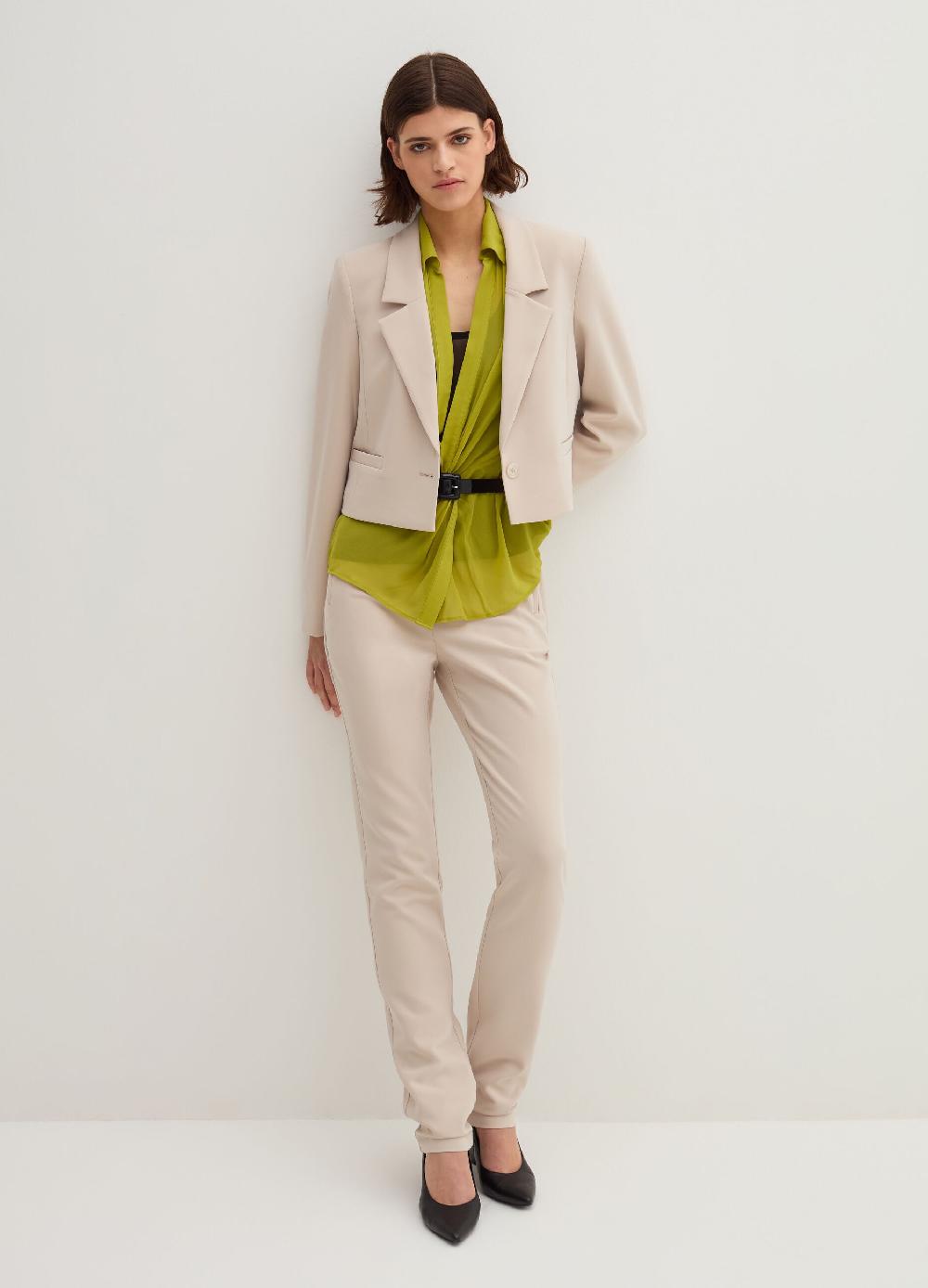 Stefanel Pantalone skinny fit in crêpe doppia Enormi risparmi