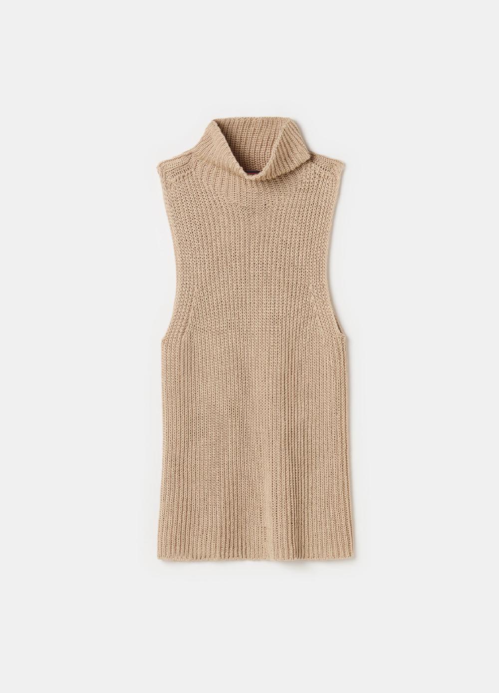 Stefanel Tank top a coste inglesi senza cuciture Ultimi tre giorni