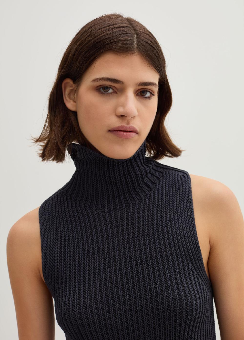 Stefanel Tank top a coste inglesi senza cuciture Latest stili