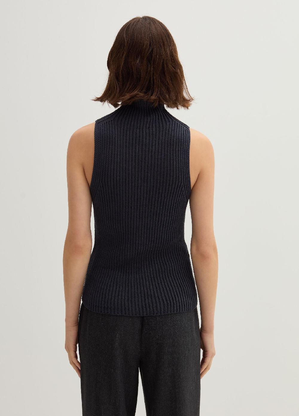 Stefanel Tank top a coste inglesi senza cuciture Latest stili