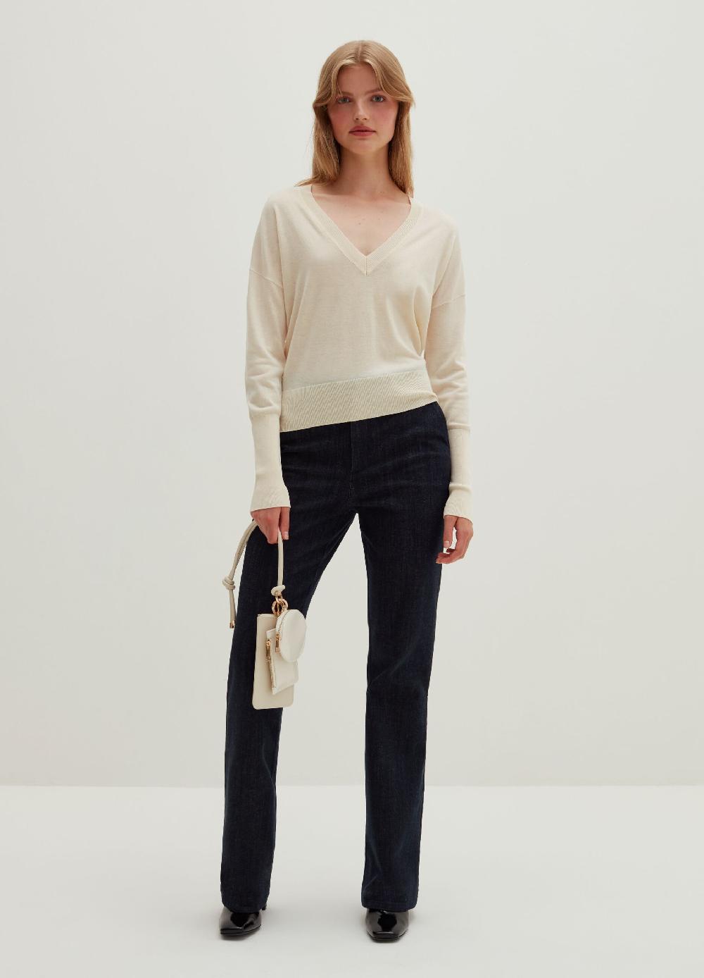 Stefanel Jeans straight fit in cotone e cashmere Ultimi due giorni